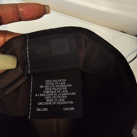 Boston Red Sox Fitted Baseball Hat black 7 1/4 - Picture 4 of 4